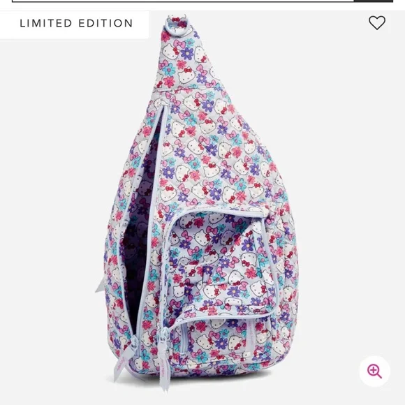 🎀 NWT Vera Bradley x Hello Kitty 🎀 Limited Edition Sling Backpack - Picture 3 of 9